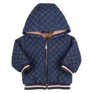 Gilet met kap navy