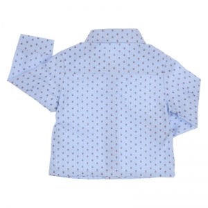 Hemd blue/camel
