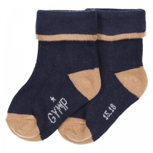 Kousen navy/beige