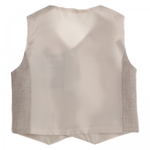 Gilet met knoopsluiting beige