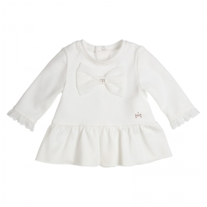 Tuniek voile strik offwhite