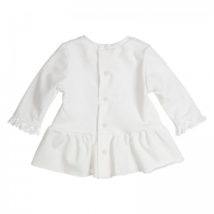Tuniek voile strik offwhite