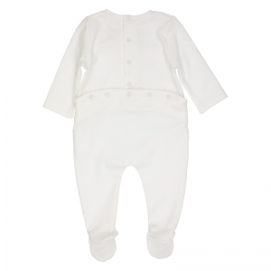 Kruippakje strikjes offwhite