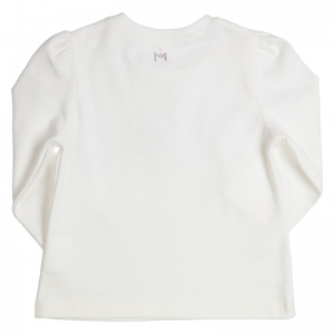 T-shirt TO THE MOON AND BACK OFfwhite