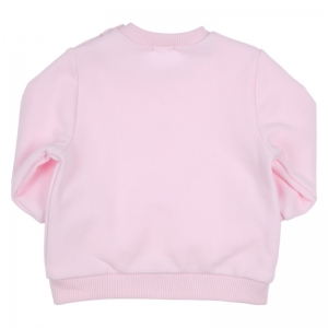 Sweater met strass en strikje lightpink