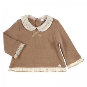 Pull met kraagje camel