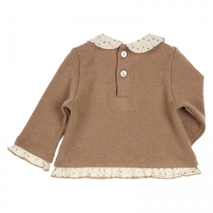 Pull met kraagje camel