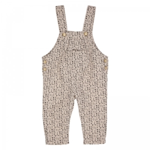 Salopette hartjes beige/black