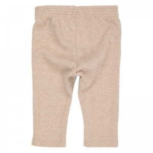 Broek visgraat motief beige