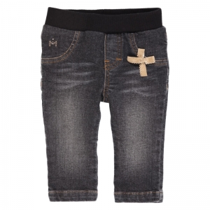 Jeans elastiek antracite