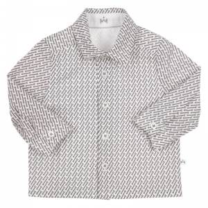 Hemd print white/antracite
