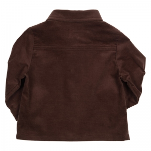 Hemd fluweel brown