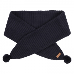 Sjaal pompon navy
