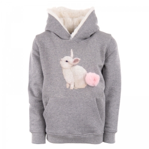 Meisjes hoodie m grey