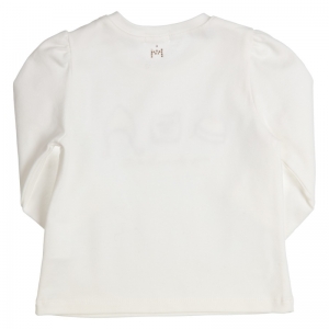 T-shirt lm borduring oFfwhite