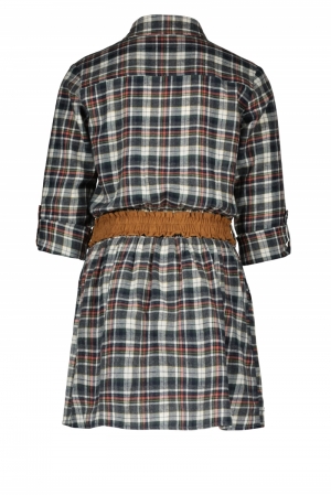 Kleed geruit met suede centuur 904