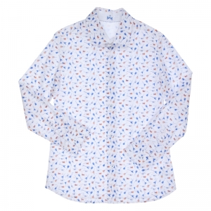 Hemd print gitaar white/multi
