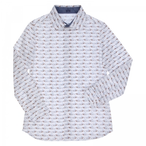 Hemd hondjes white/blue