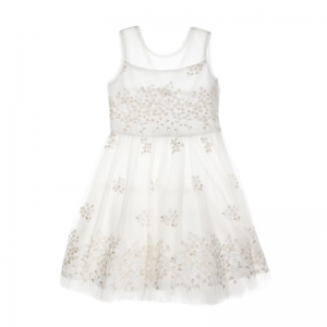 Kleed wit, goud offwhite/gold