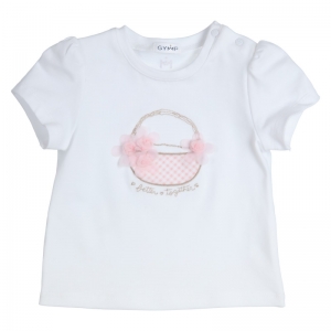 T-shirt Basket of Flowers white