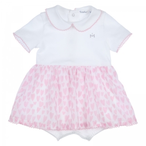Kleed white/lightpink