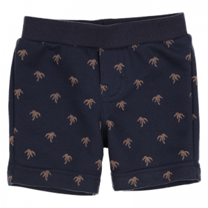 Short navy/beige