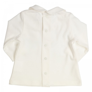 T-shirt kraagje offwhite
