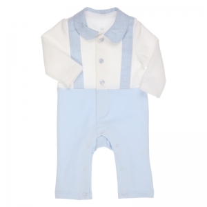 Kruippakje kraag light blue