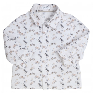 Hemd White/beige/gre