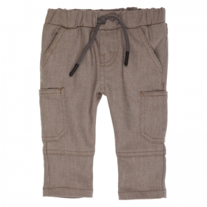 Broek zijzakken beige