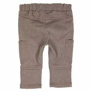 Broek zijzakken beige