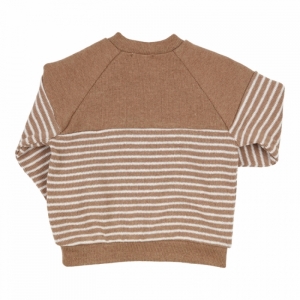 Pull gestreept beige/white