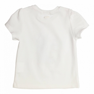 T-shirt bloemen white