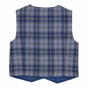 Gilet geruit blue