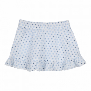 Rok print white/lightbleu