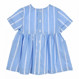Kleed gestreept light blue/whit