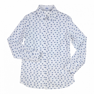 Hemd white/blue