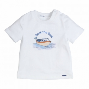 T-shirt boot white
