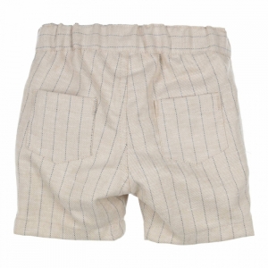 Short gestreept beige