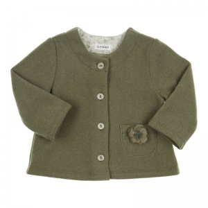 Gilet bloem green