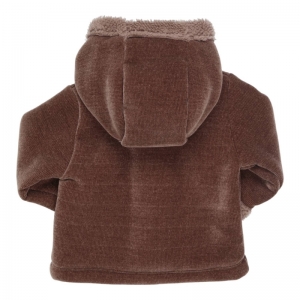 Jas velour teddy kap brown