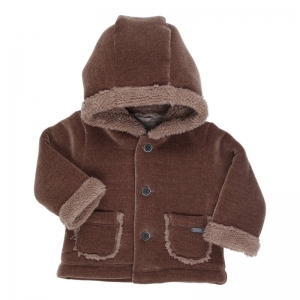 Jas velour teddy kap brown