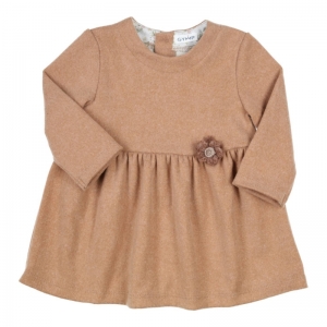 Kleed jersey effen camel