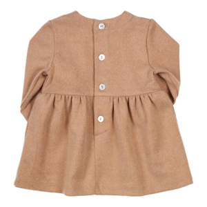 Kleed jersey effen camel