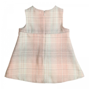 Kleed geruit old rose - grey