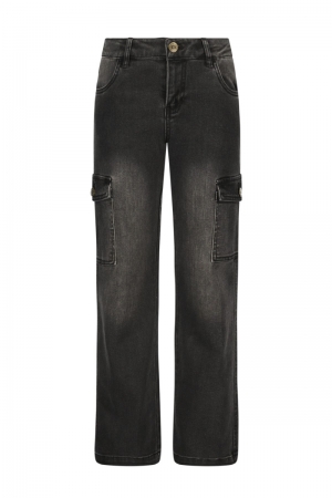 Broek jeans black denim