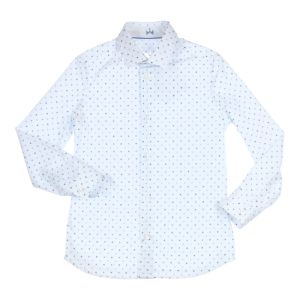 Hemd stippen white/blue