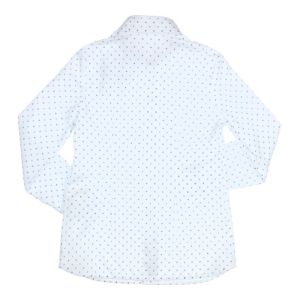Hemd stippen white/green