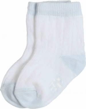 Kousen rib white/lightbleu