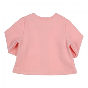 Gilet sweaterstof knoopsluitin coral